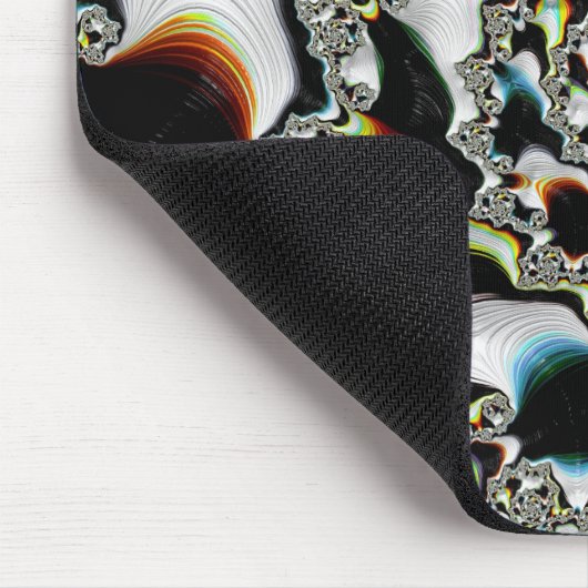 Modern Multicolor Psychedelic Spiral Fractal Muismat (Hoek)