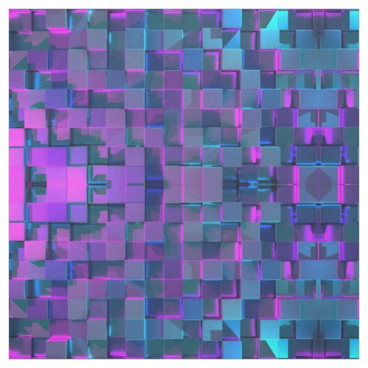 Modern Multidimensionaal Geometrisch patroon Stof (Swatch)