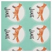 Modern Munt Persoonlijke Fox Stof (Swatch)