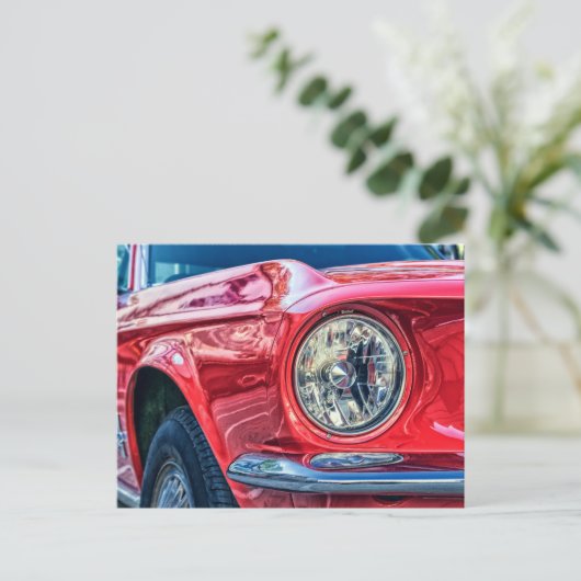 Modern Muscle Car briefkaart (Staand voorkant)