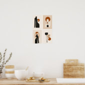 Modern Muse Collectie | Minimalistische Abstracte Poster (Keuken)