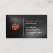 Modern Music Audio Bold Recording Sleek Visitekaartje (Voorkant)