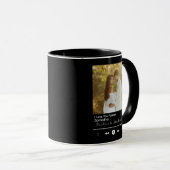 Modern Music Player Frame  Add Title, Name Photo Mok (Voorkant rechts)