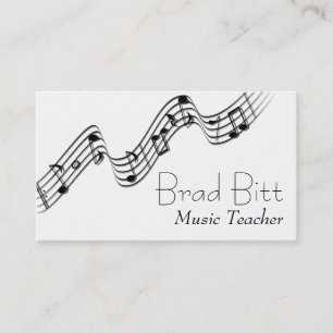 Modern Music Teacher Visitekaartje