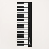 Modern Musical Piano Keys | Jouw namen toevoegen Yogamat (Voorkant)