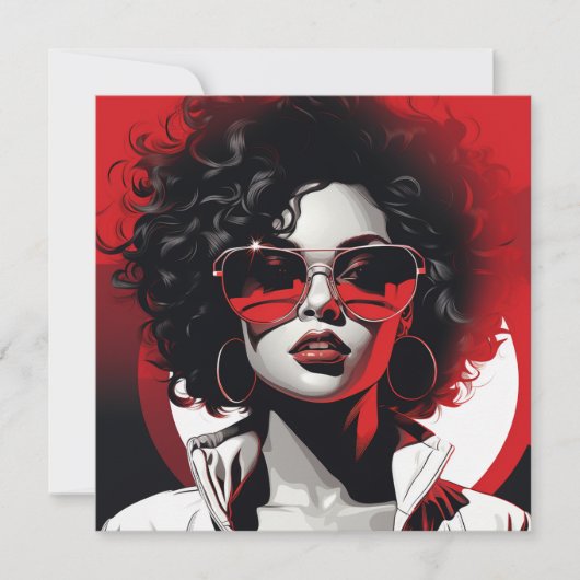 Modern Musings: Vrouwen Poppen Kunst Notitiekaartje (Voorkant)