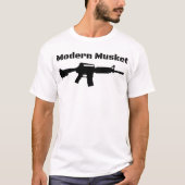 Modern Musket AR15 M16 M4 Black Rifle Molon Labe T-shirt (Voorkant)