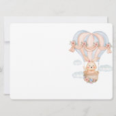 Modern Muslim Cute Girl Aqeeqah Invitation Kaart (Achterkant)