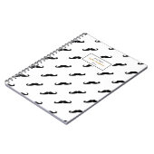 Modern Mustache Pattern - Aangepast notebook Notitieboek (Linkerzijde)
