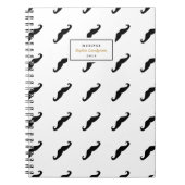 Modern Mustache Pattern - Aangepast notebook Notitieboek (Voorkant)