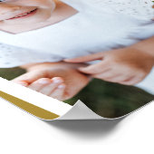 Modern mustard multi photo family home decor poster (Hoek)