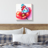 Modern My Butterfly Stretched Canvas Afdruk (Insitu (Slaapkamer))