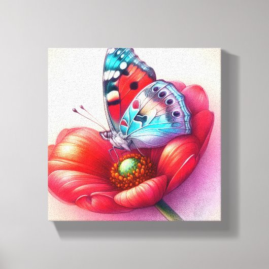 Modern My Butterfly Stretched Canvas Afdruk (Voorkant)