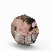 Modern My First Kerstsnowflakes Foto Keepsak (Rechts)