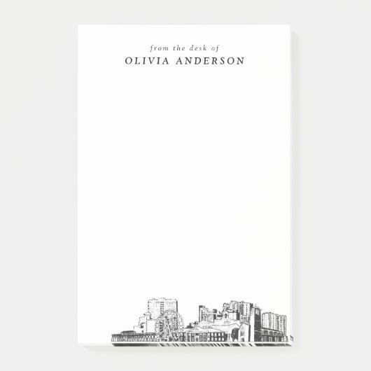 Modern Myrtle Beach Professioneel geschenk geperso Post-it® Notes (Voorkant)