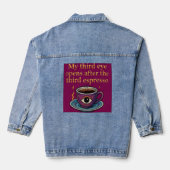 Modern Mystic Coffee Art My third eye collection Denim Jacket (Achterkant)