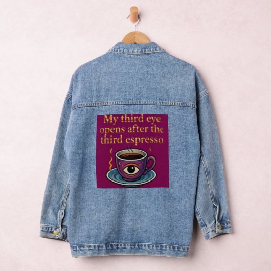 Modern Mystic Coffee Art My third eye collection Denim Jacket (Hangar)