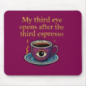 Modern Mystic Coffee Art My third eye collection Muismat (Voorkant)