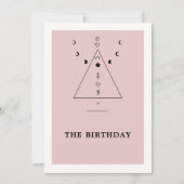 Modern Mystic Tarot Fortune 30th Birthday Party Kaart (Voorkant)