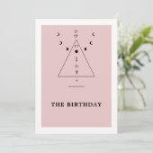 Modern Mystic Tarot Fortune 30th Birthday Party Kaart (Staand voorkant)
