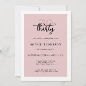 Modern Mystic Tarot Fortune 30th Birthday Party Kaart (Achterkant)