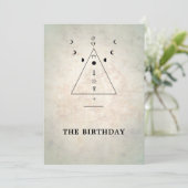 Modern Mystic Tarot Fortune 30th Birthday Party Kaart (Staand voorkant)
