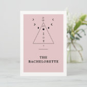 Modern Mystic Tarot Fortune Bachelorette Party Kaart (Staand voorkant)
