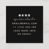 Modern Mystique Third Eye Magic Tattoo Artiest Coo Vierkante Visitekaartje (Achterkant)