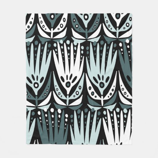 Modern naadloos abstract patroon met simp fleece deken (Voorkant)