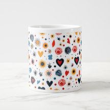 Modern naadloos batikpatroon