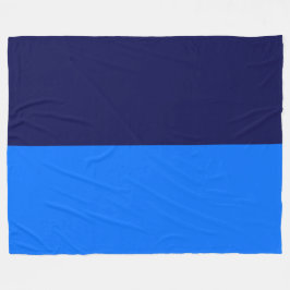 Modern Naadloos Helder Blauw Diep Marine Kleurenbl Fleece Deken