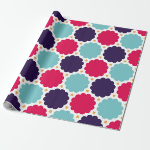 modern naadloos kleurrijk wolkenpatroon met geomet cadeaupapier