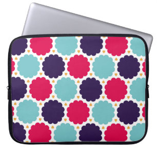 modern naadloos kleurrijk wolkenpatroon met geomet laptop sleeve