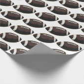 Modern Naadloos Patroon Amerikaans Football Cadeaupapier (Hoek)