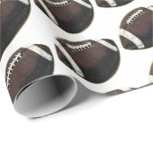 Modern Naadloos Patroon Amerikaans Football Cadeaupapier (Rol Hoek)
