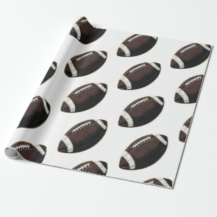 Modern Naadloos Patroon Amerikaans Football Cadeaupapier
