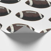 Modern Naadloos Patroon Amerikaans Football Cadeaupapier (Hoek)