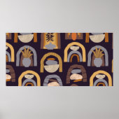 modern naadloos patroon met esthet poster (Voorkant)