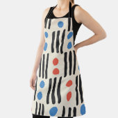 Modern naadloos patroon met strepen en stippen in  schort (Insitu)