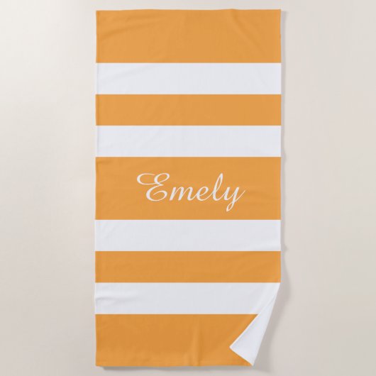 Modern naam Oranje stripper Strandlaken (Voorkant)