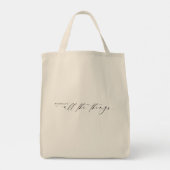 Modern naamscript voor Bridesmaid | Alles Tote Bag (Achterkant)