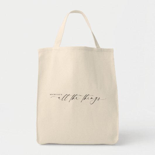 Modern naamscript voor Bridesmaid | Alles Tote Bag (Voorkant)