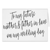 Modern "Naar mijn toekomstige moeder en schoonvade (Voorkant Horizontaal)
