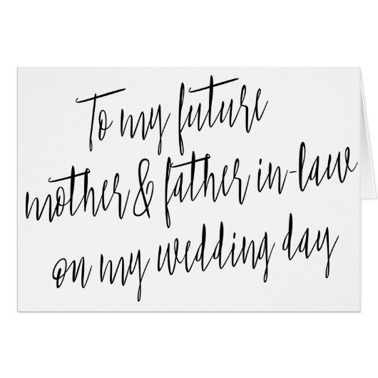 Modern "Naar mijn toekomstige moeder en schoonvade (Voorkant Horizontaal)