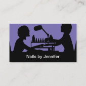 Modern Nail Manicure Appointment Visitekaartjes (Voorkant)