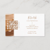 Modern Nail Manicurist Technician Photo Collage  Visitekaartje (Achterkant)