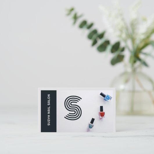 Modern Nail Poolse set Nail Salon Visitekaartje (Staand voorkant)
