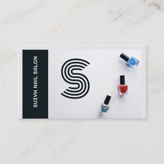 Modern Nail Poolse set Nail Salon Visitekaartje (Voorkant)
