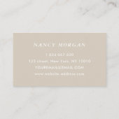 Modern Nail Salon Typography Script  Visitekaartje (Achterkant)