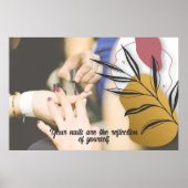 Modern Nail Salon Wall Print (Voorkant)